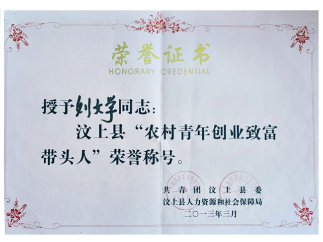 榮譽(yù)證書(shū)