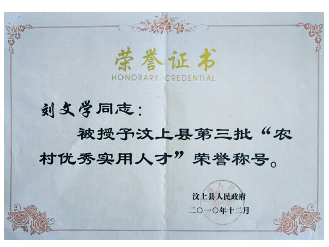 榮譽(yù)證書(shū)